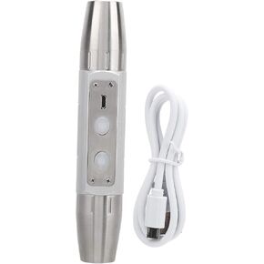 Alomejor Jewelry Identification Flashlight, Dual Ends 6 Lights Torch with Fluorescent Detection Light for Jade Jewelry Identification