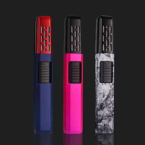 PROMISE Butane Torch Lighter Refillable Pen Torch Lighter Adjustable Jet Flame Butane Lighter for Grill BBQ Candle Camping (Black) in Saudi Arabia