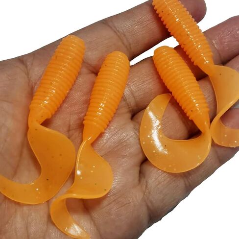 Grubs Soft Plastic Baits for Saltwater and Freshwater Fishing 10pcs, 2.7inch for Fishing Lures in Saudi Arabia