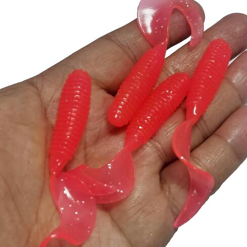 Grubs Soft Plastic Baits for Saltwater and Freshwater Fishing 10pcs, 2.7inch for Fishing Lures in Saudi Arabia