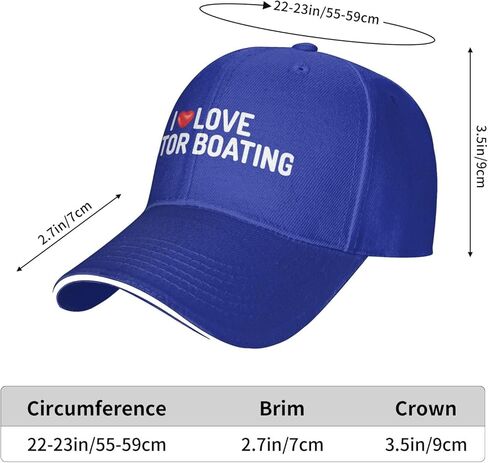 قبعة I Love Motor Boats للرجال قبعات البيسبول قبعة جرافيك in Kuwait
