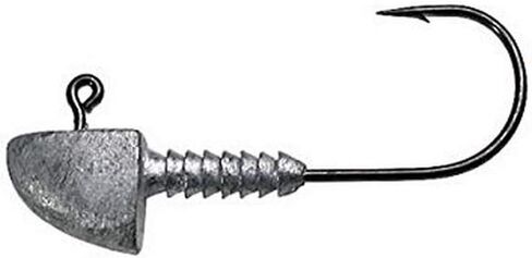 Lunker City Light Tackle SW Fin-S Head with NKL Hook, 10 per Bag (Black, 1/4-Ounce) in Saudi Arabia