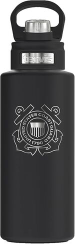 Tervis US Coast Guard Logo Engraved on Onyx Shadow Triple Walled Insulated Tumbler Travel Cup Keeps Drinks Cold, 32oz Wide Mouth Bottle, Onyx Shadow in Saudi Arabia