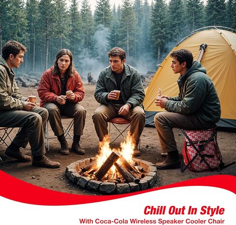 Gabba Goods Portable Beach Chair with Insulated Cooler Bag, Built - in Rechargeable Speaker - Ideal for Camping, Fishing & Picnics - The Perfect Foldable Stool for Men & Women in Kuwait