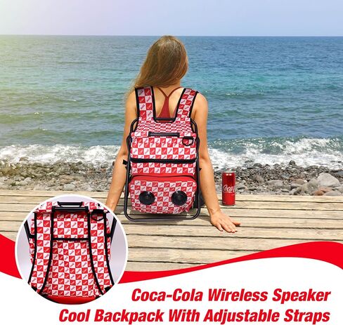 Gabba Goods Portable Beach Chair with Insulated Cooler Bag, Built - in Rechargeable Speaker - Ideal for Camping, Fishing & Picnics - The Perfect Foldable Stool for Men & Women in Saudi Arabia