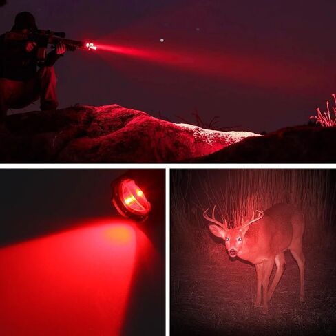 LUXJUMPER Green LED Flashlight One Mode Long Range Light LED Flashlights Super Bright Tactical Flashlight with Zoomable Waterproof Handheld Light for Hunting Coyote Varmint Predator Rifle in Saudi Arabia