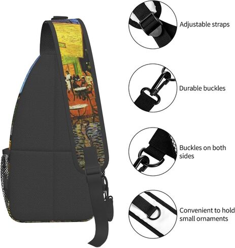 Sling Backpack Red White Polka Dot Multipurpose Crossbody Shoulder Bag Chest Daypack For Gym Travel Hiking One Size in Saudi Arabia