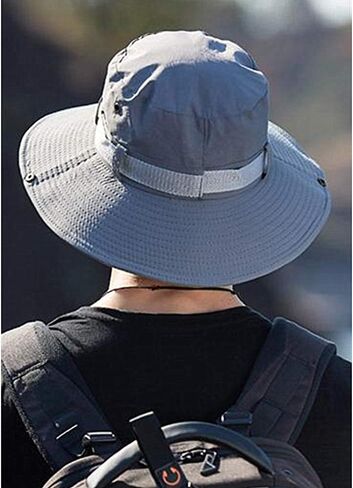 قبعة شمسية قابلة للطي للحماية من أشعة الشمس فوق البنفسجية ومقاومة للماء وقابلة للتنفس بحافة واسعة in Kuwait