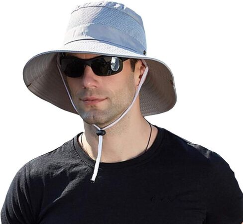 Foldable UV Sun Protection Waterproof Breathable Wide Brim Bucket Sun Hat in Saudi Arabia