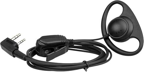سماعة أذن Retevis Clear Walkie Talkie مع ميكروفون، خطاف أذن ناعم من النوع D، لـ RT22 RT21 H-777 RT68 RT22S RB29، متوافقة مع Baofeng UV-5R 888S pxton Walkie-talkie، سماعة أذن راديو ثنائية الاتجاه (حزمة واحدة) in Saudi Arabia