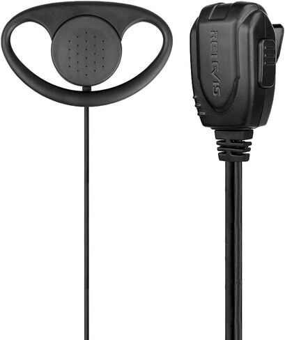سماعة أذن Retevis Clear Walkie Talkie مع ميكروفون، خطاف أذن ناعم من النوع D، لـ RT22 RT21 H-777 RT68 RT22S RB29، متوافقة مع Baofeng UV-5R 888S pxton Walkie-talkie، سماعة أذن راديو ثنائية الاتجاه (حزمة واحدة) in Saudi Arabia