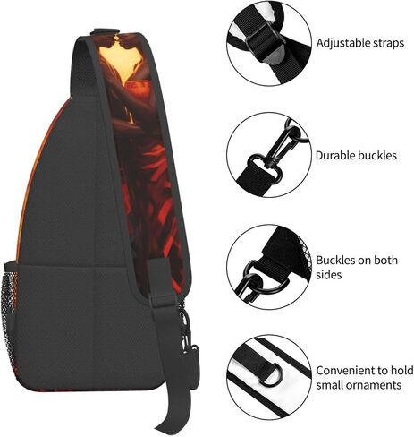 Sling bag for women crossbody chest bags Sling Backpack Travel Hiking Daypack for Women Men Shoulder Bag for Casual Sport Climbing Runners African American Afro Woman in Saudi Arabia