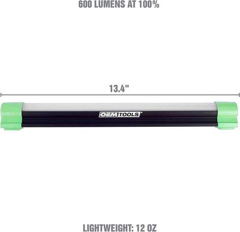 OEMTOOLS 24605 330 Lumen Multi-Use Li-ion Anywhere, Anytime with Our Portable, Rechargeable LED Shop Garage Work Light You’ll N, Green in Saudi Arabia