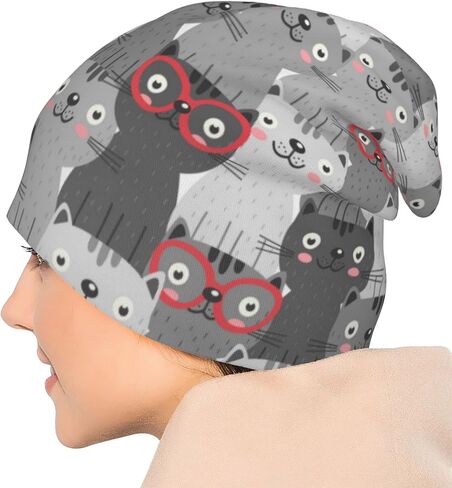 Beanie Chemo Hat Cancer Headwear Knitted Hats Baggy Slouchy Scarf Cap for Adults Women Men in Kuwait