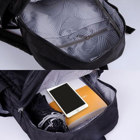 Black Classical Basic Backpack for Women Shopping Backpack Travel Backpack School Water Resistant Bookbag in Saudi Arabia