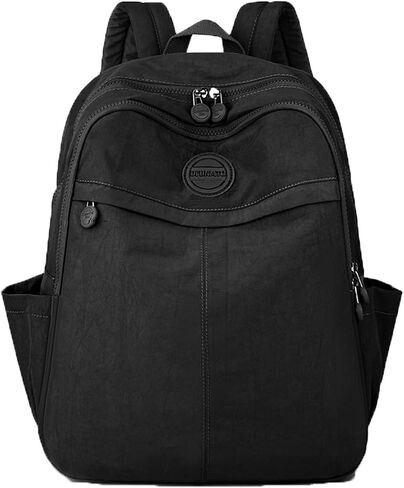 Black Classical Basic Backpack for Women Shopping Backpack Travel Backpack School Water Resistant Bookbag in Saudi Arabia
