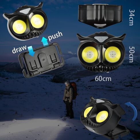 Rechargeable led headlamp,2 Pack LED Head Lamps Super Bright for Running headlamps Night Buddy Headlight with red and White Flashing Lights，Magnetic Attractor ，Hook for a Great Gift! in Saudi Arabia