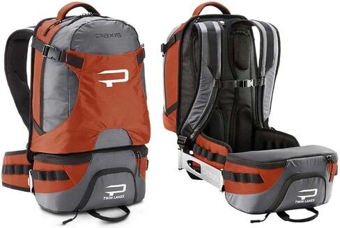 Paxis Swing Arm Backpack - Get to Your Gear without Removing Your Pack - Rust Orange/Grey in Saudi Arabia