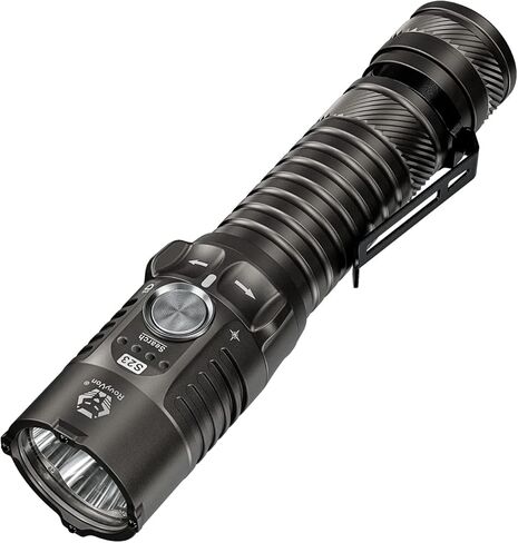 RovyVon S21 High Lumen EDC Flashlight, 3000 Lumens and 400 Meters Long Throw Searchlight with Easy Use Mechanical Ratary Switch, Magnetic Base, IP68 Waterproof in Kuwait