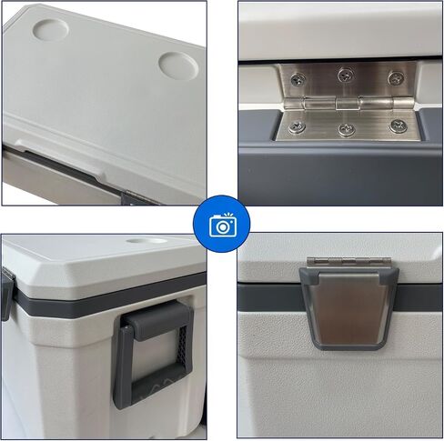 48 Quart Camping Cooler，Portable Cooling Box，Suitable for BBQ, Camping, picnics, and Other Outdoor Activities in Saudi Arabia