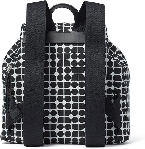 Kate Spade New York Noel Printed Fabric Backpack, Black Multi in Saudi Arabia