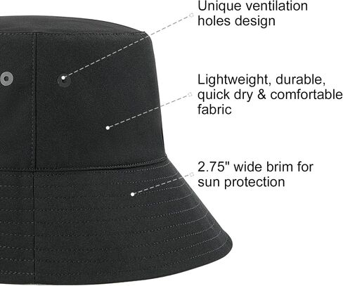 VOBOOM Unisex Outdoor Bucket Hats Packable Sun Cap Reversible Travel Hat for Men, Women, Teens, Girls in Saudi Arabia