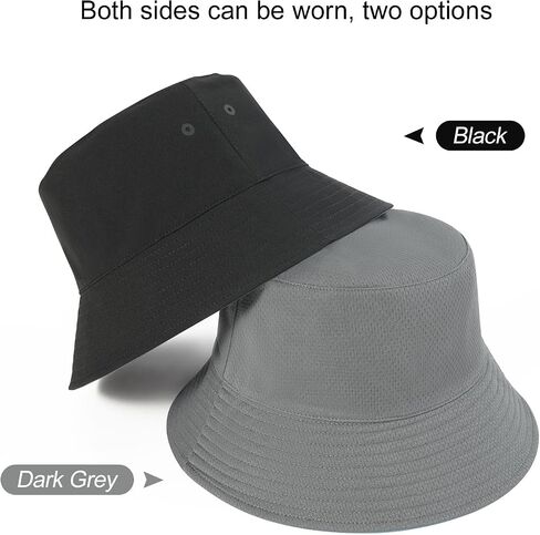 VOBOOM Unisex Outdoor Bucket Hats Packable Sun Cap Reversible Travel Hat for Men, Women, Teens, Girls in Saudi Arabia