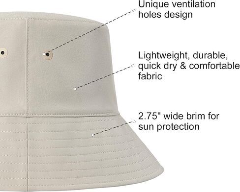 VOBOOM Unisex Outdoor Bucket Hats Packable Sun Cap Reversible Travel Hat for Men, Women, Teens, Girls in Saudi Arabia