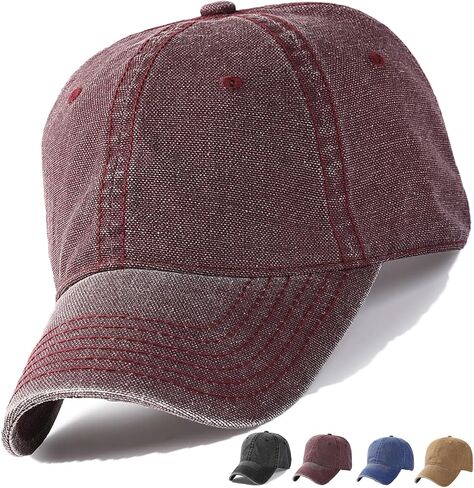 Oversize Baseball Cap XL big head hats for men large head hats Dad Hat Adjustable 23.6"-25.6" in Saudi Arabia