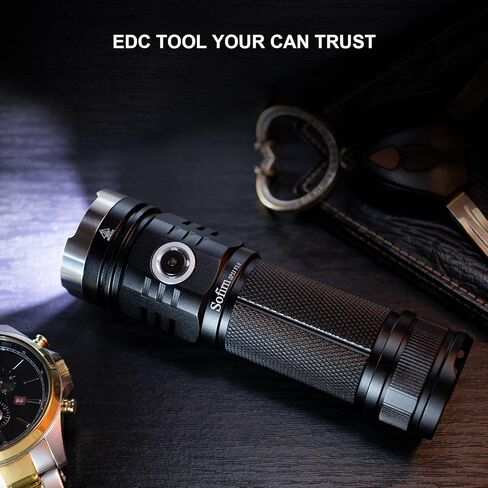 مصباح يدوي Sofirn SP33 V3 فائق السطوع 3500 لومن عالي، مصباح يدوي USB C قابل لإعادة الشحن مع LED قوي، للتخييم والمشي لمسافات طويلة in Kuwait