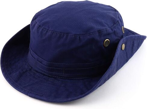 Cotton Twill Washed Bucket Hunting Hat with Chin Strap in Kuwait