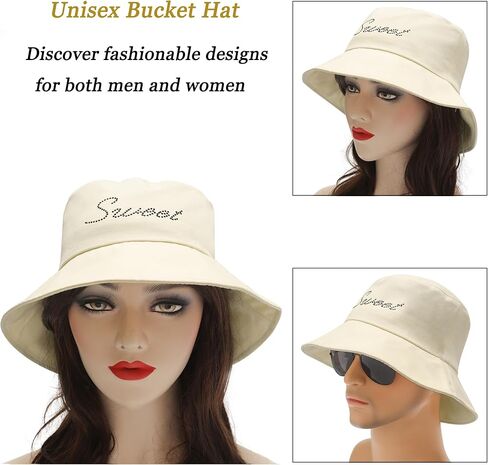 قبعة دلو قطنية للجنسين من ZLYC، قبعة صيفية للشاطئ والشمس، قبعة صياد للسفر في الهواء الطلق للنساء والرجال in Kuwait