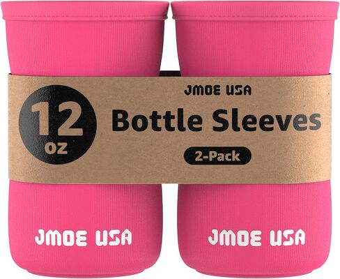 12oz Sleeve for Cirkul Water Bottle | Fits 12 oz Plastic and Stainless Steel Bottles | Neoprene Sweat Absorbing Material | Fitted Design | 2-Pack | Insulated Cover (Blue) in Saudi Arabia