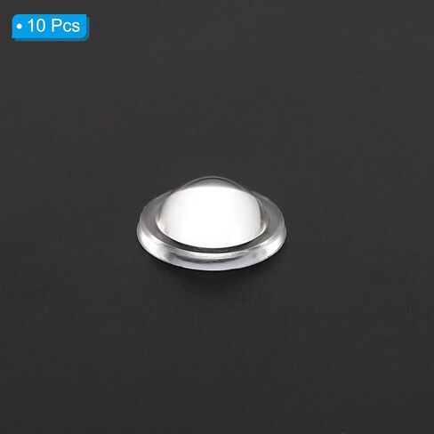عدسة محدبة مسطحة بقطر 16 مم وارتفاع 5 مم من باتيكل، 10 قطع من عدسات مكثف محدبة بصرية LED من الأكريليك لمصباح رأس الدراجة LED، شفاف in Saudi Arabia