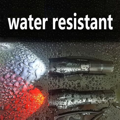 Red Flashlight, 2 in 1 LED Flashlight with Red and White Light Option - Zoomable, Bright Dual Color Flashlight for Hunting Camping Astronomy, 2 Pack in Kuwait