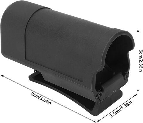 Torch Pouch, Multifunctional Compact Size Removable Belt Clip Flashlight Holster for Outdoor Camping(black) in Saudi Arabia