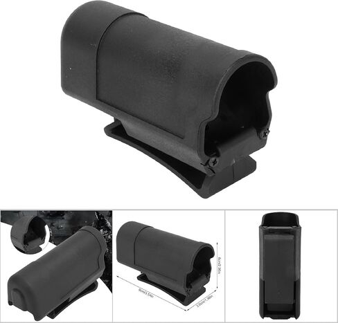 Torch Pouch, Multifunctional Compact Size Removable Belt Clip Flashlight Holster for Outdoor Camping(black) in Saudi Arabia