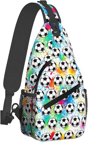 Soccer Sling Bag For Women Men Gifts Soccer Ball Crossbody Bag Backpack Chest Sling Bags For Women Girls Boys Kids Players in Saudi Arabia