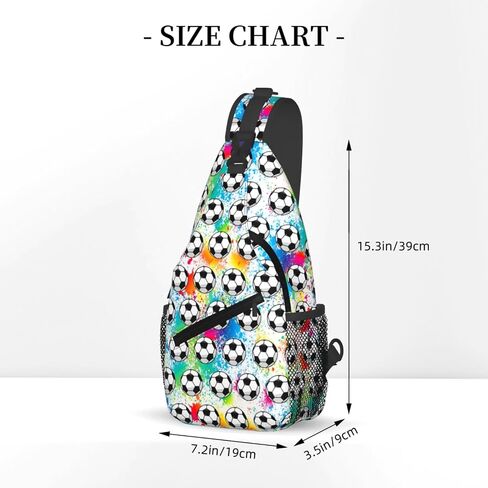 Soccer Sling Bag For Women Men Gifts Soccer Ball Crossbody Bag Backpack Chest Sling Bags For Women Girls Boys Kids Players in Saudi Arabia