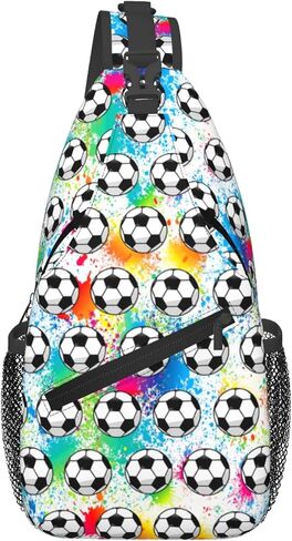 Soccer Sling Bag For Women Men Gifts Soccer Ball Crossbody Bag Backpack Chest Sling Bags For Women Girls Boys Kids Players in Saudi Arabia