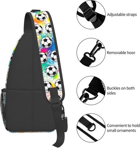 Soccer Sling Bag For Women Men Gifts Soccer Ball Crossbody Bag Backpack Chest Sling Bags For Women Girls Boys Kids Players in Saudi Arabia