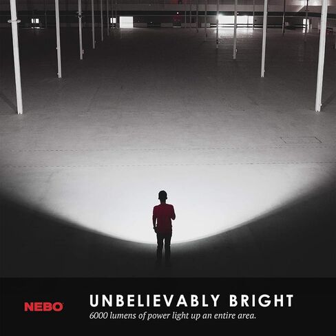 NEBO Redline 6K Lumen (6000 Lumen) مصباح يدوي LED عالي الطاقة قابل لإعادة الشحن 6822 مع حزمة ضوء القراءة LED EdisonBright USB التي تعمل بالطاقة in Saudi Arabia