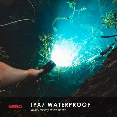 NEBO Redline 6K Lumen (6000 Lumen) مصباح يدوي LED عالي الطاقة قابل لإعادة الشحن 6822 مع حزمة ضوء القراءة LED EdisonBright USB التي تعمل بالطاقة in Saudi Arabia