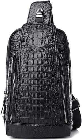 حقائب حبال للرجال، حقيبة كتف على شكل تمساح من البولي يوريثان، حقيبة صدر تمر بالجسم، حقيبة نهارية للتنزه سيرًا على الأقدام in Kuwait