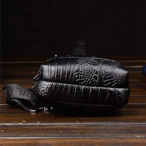 حقائب حبال للرجال، حقيبة كتف على شكل تمساح من البولي يوريثان، حقيبة صدر تمر بالجسم، حقيبة نهارية للتنزه سيرًا على الأقدام in Kuwait