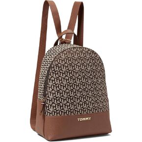Tommy Hilfiger Melissa II Med Dome Backpack, Black Tonal