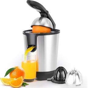 Premium Electric Orange Juicer Squeezer,citrus Juicer Electric,lime Grapefruit Lemon Juicer Squeezer Machine,exprimidor De Naranjas Electrico,new Ultra-powerful Motor And Soft Grip Handle,black