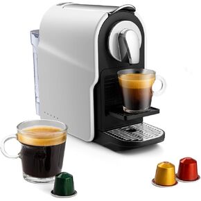 Mini Espresso Machine for NS Original Capsules, 20 Bar Espresso Pod Machine for Home Espresso & Lungo Maker, Programmable, One-Touch, Removable Water Tank