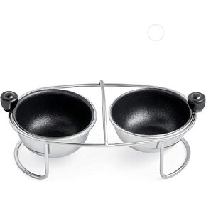 Egg Poacher Insert Stainless Steel Poached Egg Cooker Eggs Poaching Cup PFOA Free Egg Poachers Nonstick, 7.25" Rack Compatible with Skillet Instant Pot