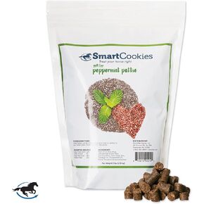 SMARTPAK SmartCookies | Healthy Treats for Horses Made from Coconut Meal, Beet Pulp, Alfalfa, and Flaxseed Oil | No Sugar Added Horse Treats | Peppermint Pattie Flavor Cookies for Horses, 3 lb Bag